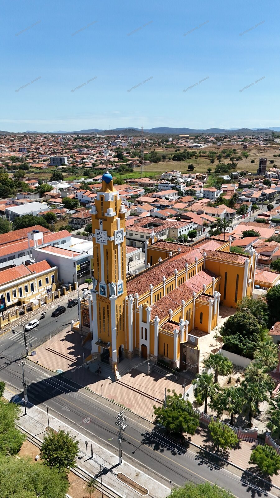 Vista aérea de Cajazeiras-PB