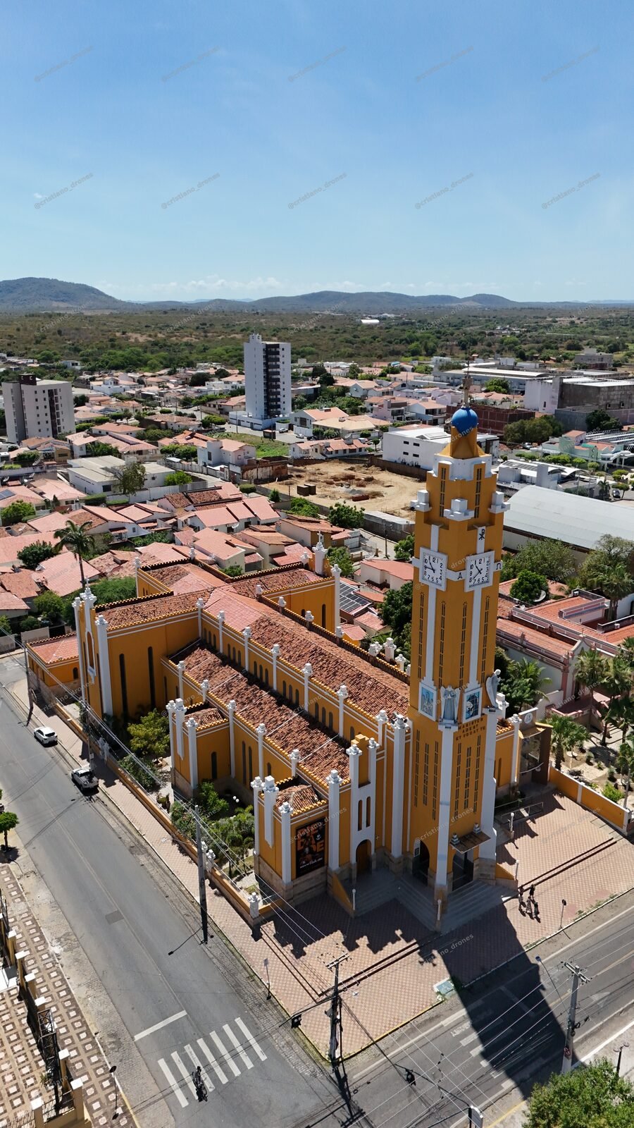 Vista aérea vertical